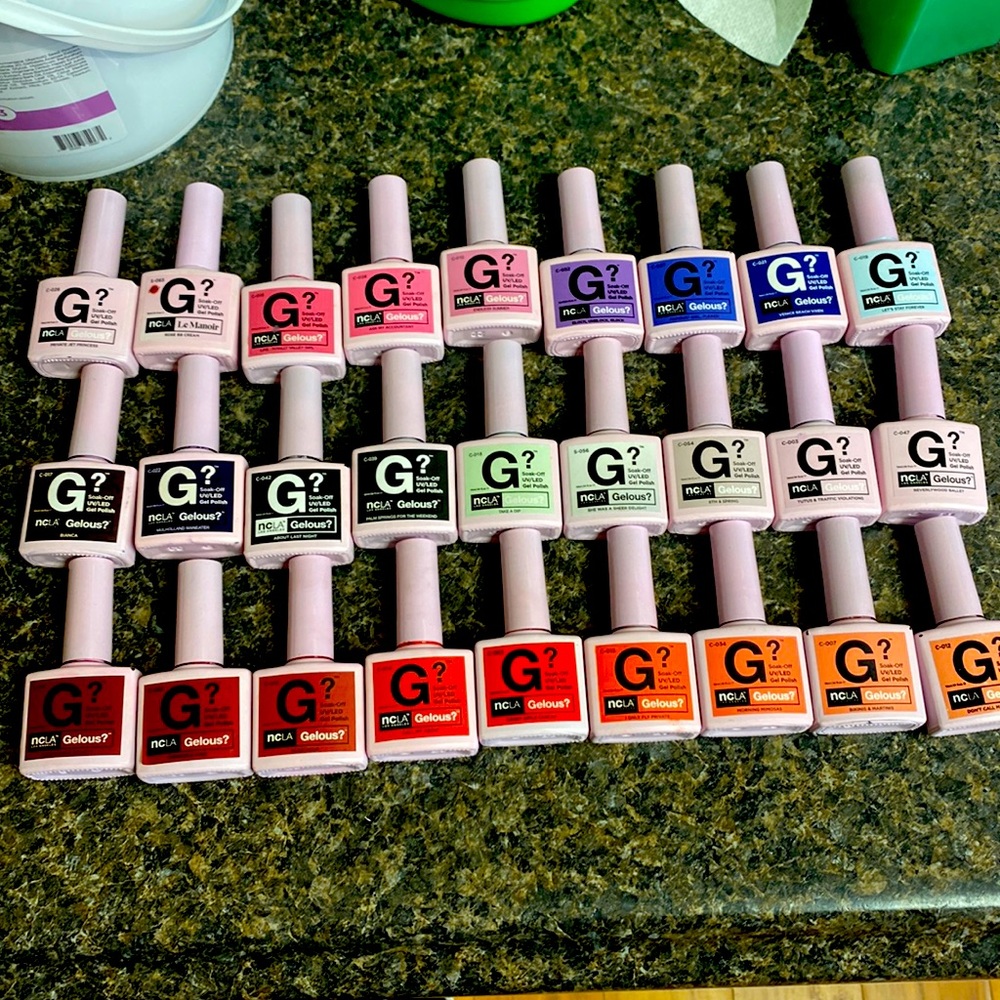 Lot of 27 NCLA gel polishes used